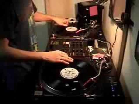 DJ blu - DMC 2008 Japan Final 2nd place routine (practicing at home)