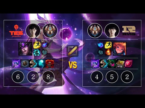 TES knight Syndra vs RNG Xiaohu Zoe Mid - KR Challenger Patch 10.10