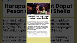 Harapan Vidi Aldiano ketika Dapat Pesan Cinta Sheila Dara saat jadi Pemenang Ajang FFI Disorot