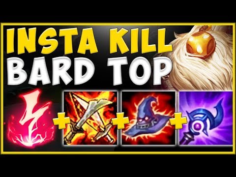 DON'T DOUBT THIS BARD'S DAMAGE! INSTA KILL BARD TOP BUILD IS 100% NUTTY! League of Legends Gameplay