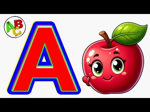 A is for Apple 🍎 | ABC Alphabet Song | Cartoon Rhymes for Kids | Phonics Song | ABC SONG'S | ABCD