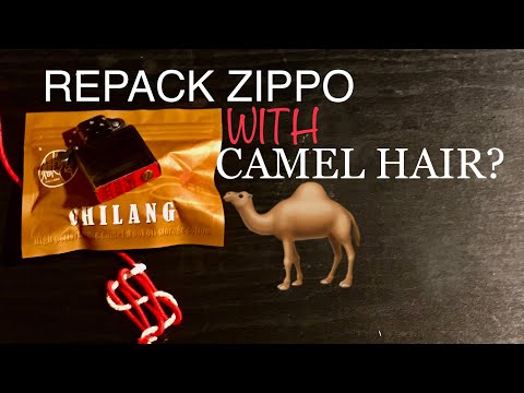 How To Repack Zippo Insert With CAMEL HAIR 🐪!!