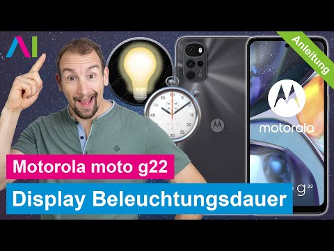 Motorola moto g22 - Beleuchtungsdauer Display • 📱 • 🔆 • ⏱ • Anleitung | Tutorial