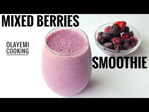 HOW TO MAKE SMOOTHIES WITH FROZEN BERRIES! MIXED BERRIES SMOOTHIES |ANTIOXIDANT SMOOTHIE