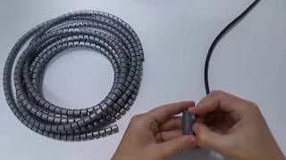 How to install the cable protector with the zip clip assistance tool