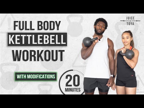 20-minütiges Ganzkörper-Kettlebell-Training (mit Modifikationen)