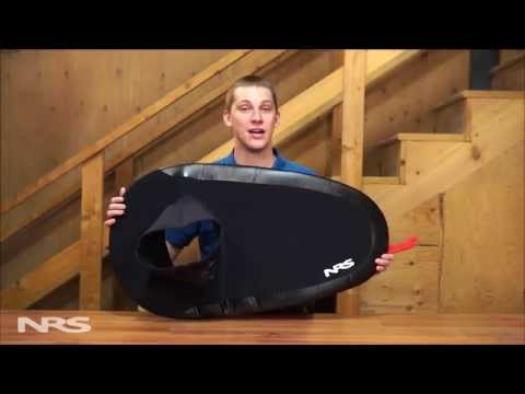 NRS Drylander Shock Cord Whitewater Kayak Spray Skirt video poster