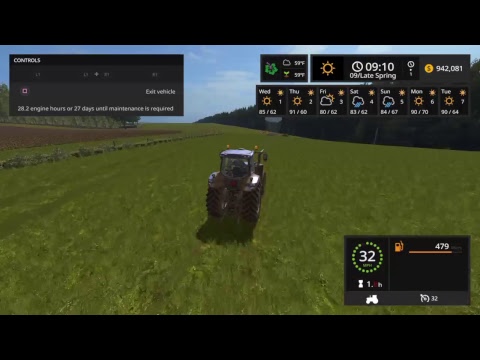 Cutting hay and other farm work