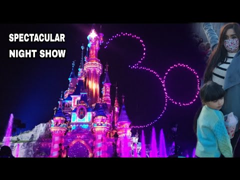 DISNEY ILLUMINATIONS! SPECTACULAR NIGHT TIME FULL SHOW -AT DISNEYLAND PARIS