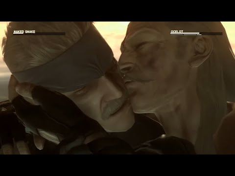 Liquid Ocelot kisses Solid Snake - Metal Gear Solid 4: Guns of the Patriots
