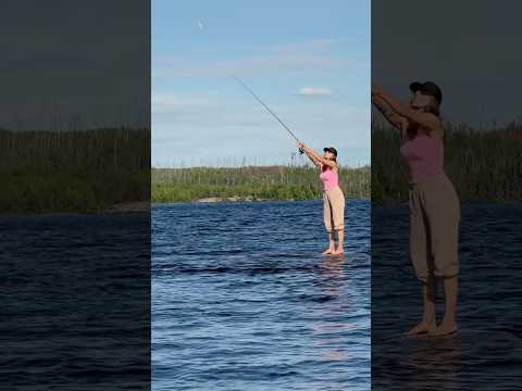 Casting on Jan Lake, Saskatchewan #SaskLakes #Fishing #JanLake