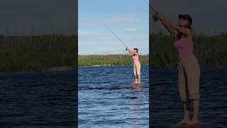 Casting on Jan Lake, Saskatchewan #SaskLakes #Fishing #JanLake