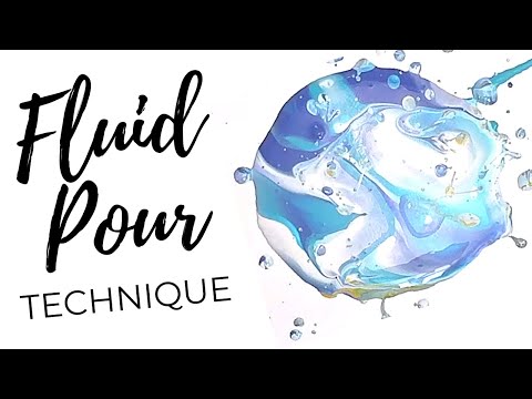 Fluid Acrylic Paint Pouring Technique for Beginners No Silicone No Torch