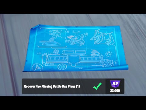 Recover the Missing Battle Bus Plans (1) - Fortnite Resistance Quests