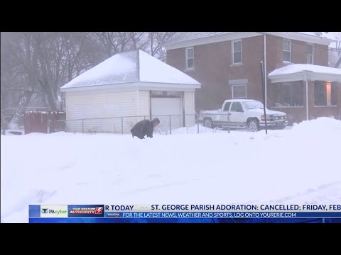 Winter storm continues onslaught in Erie region