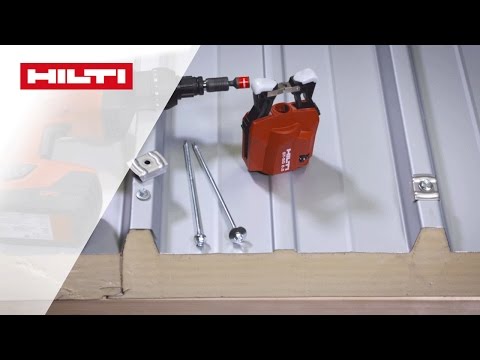 ANLEITUNG zur Hilti S-CDW 1 S Montage von Sandwichelementen auf Holz