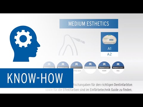 Zolid HT+ Preshades – Einfärbetutorial 16 aus 7 | Medium Esthetics Methode A1-A2