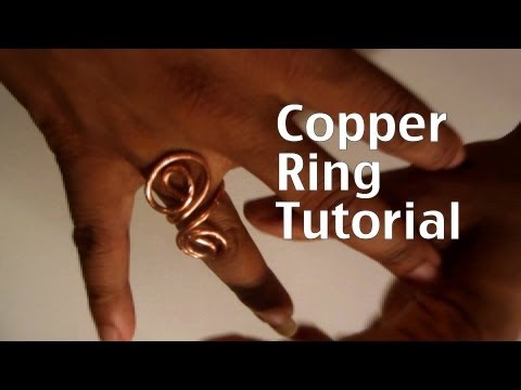 How to make a copper swirl ring.