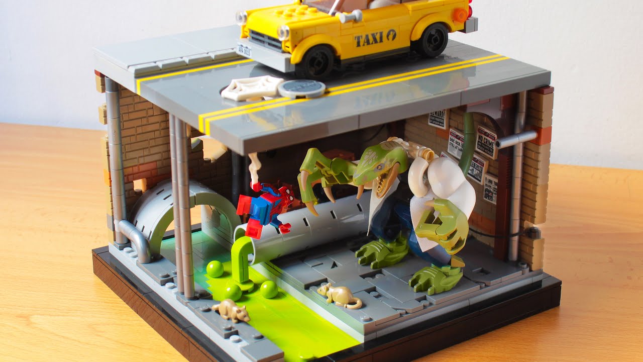 Lego Spider-man vs The Lizard MOC<br>