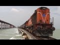Train over the Sea ! Rameswaram Express on ...