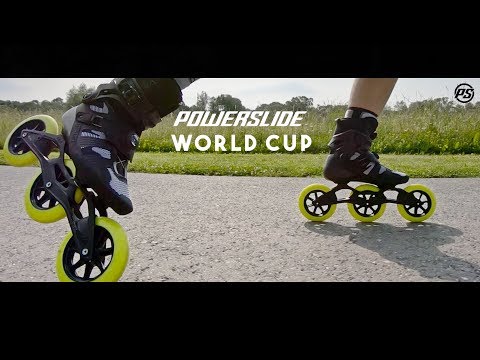 Powerslide WORLD CUP Triskate 2019 - 125mm Racing-Inlineskates mit 3 Rollen