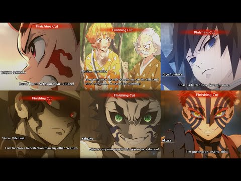 Demon Slayer Hinokami Chronicles 2 - All Characters Ultimate Attack (With Finishing Cut)