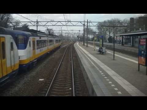 A train driver's view: Dordrecht - Rotterdam CS, VIRM, 17-Mar-2014