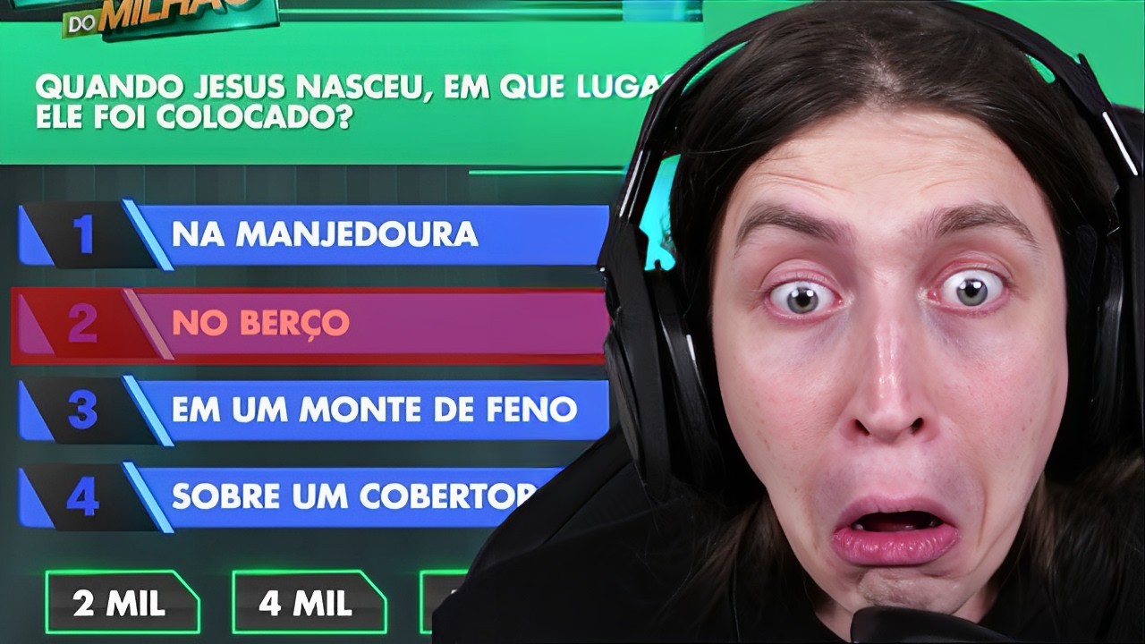 FELCA reagindo ao SHOW DO MILHÃO - LUIZ CARLOS