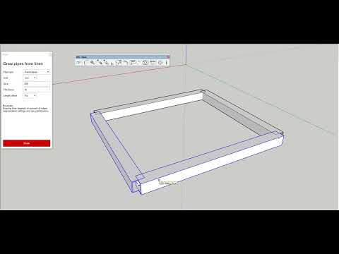 Sketchup Extension: Pipes - Miter joint function