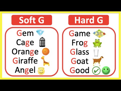 Soft G vs Hard G 🤔| What's the difference? | Learn with examples