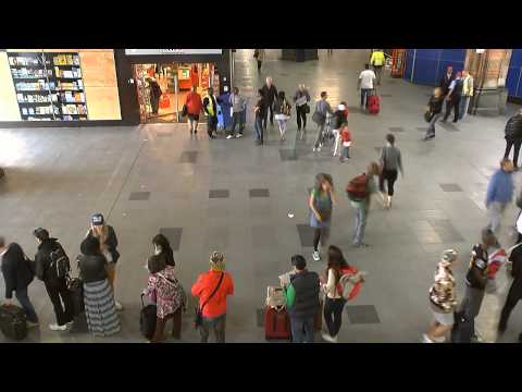 Amsterdam City centre time-lapse - Central station summer 2013