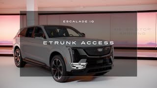 Cadillac ESCALADE IQ eTrunk Access | Cadillac