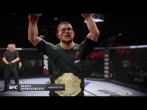 Khabib vs. Gilbert Burns (EA Sports UFC 2) - Champion Fight ☝️🦅
