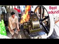 Starting the old Black Engine Best Sounding Engine 26 Hp 300 RPM Old Black Engine review