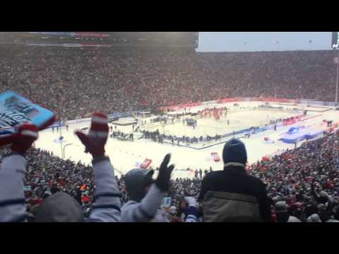 NHL Winter Classic - Bozak scoring shootout winner + crowd reaction