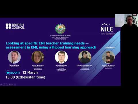 British Council Uzbekistan. 2021. Looking at Specific EMI Teacher Training Needs Assessment in EMI: Using a Flipped Learning Approach. 