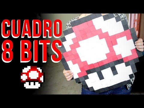 Manualidades con foami: Cuadro en 8 bits