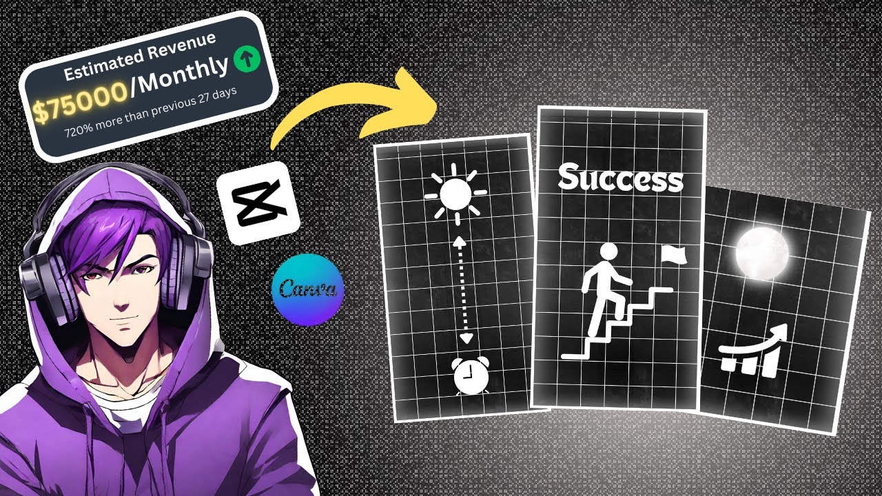 Create TRENDING Motion Graphic Shorts in CapCut and Canva | Step-by-Step Guide