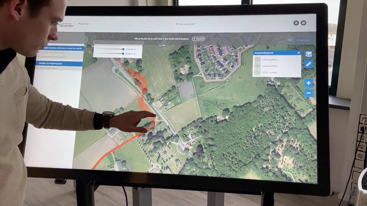 2019 - Innovation took center stage with the launch of PraatMee, our groundbreaking citizen engagement platform. This innovative tool transformed how municipalities collect public input, allowing residents to provide feedback and suggestions directly through interactive maps, enhancing democratic participation in urban planning.