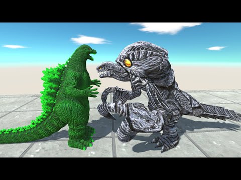 New Monster HeiSei Godzilla Green Vs All Team Monster Orga Death run -Animal Revolt Battle Simulator
