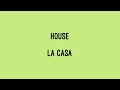Spanish Word Of The Day La Casa