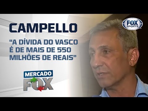 'A DÍVIDA DO VASCO É DE MAIS DE 550 MILHÕES DE REAIS': Alexandre Campello exclusivo no 