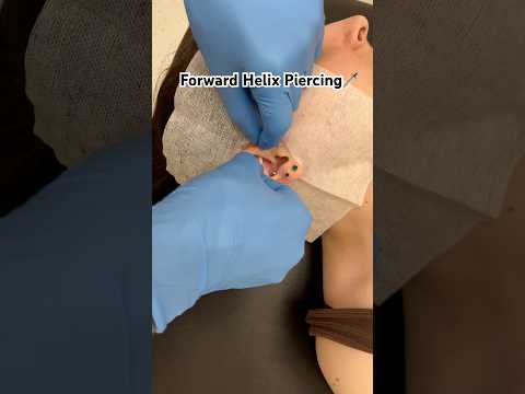 Forward helix inside-out from today #piercing #cartilagepiercing #safepiercing #forwardhelicpiercing