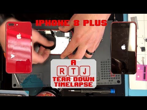 Apple iPhone 8 Plus Product Red Edition Tear Down in Time Lapse - RTJ Teardown - A1864