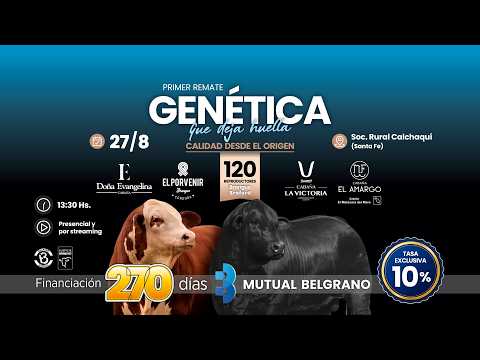 Genética que deja Huella | El Amargo + La Victoria + Doña Evangelina + El Porvenir | 🔴REMATE EN VIVO