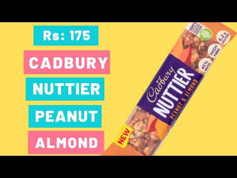 Cadbury Nuttier Peanut & Almond in milk chocolate  Rs. 175  | cadbury chocolates | delicious | yummy