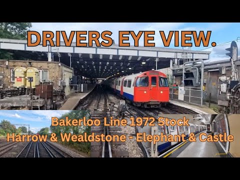 DRIVERS EYE VIEW | Bakerloo Line 1972TS: Harrow & Wealdstone to Elephant & Castle.