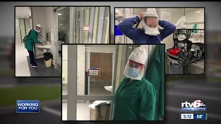 Inside the COVID-19 unit at Johnson Memorial Health