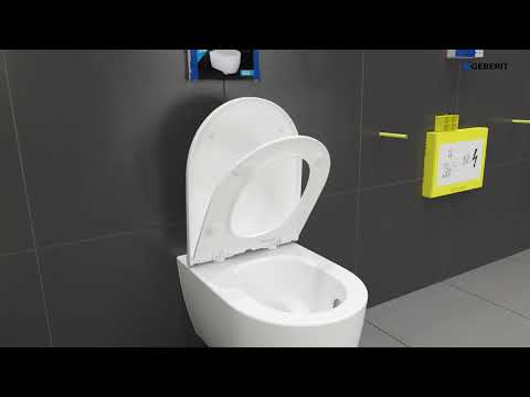 Geberit ONE - Závěsné WC se sedátkem softclose, TurboFlush, KeraTect, bílá/chrom 500.202.01.1