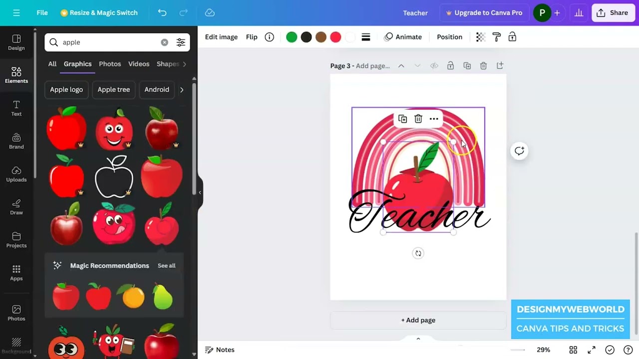 How to Create a DIY Rainbow Teacher T-Shirt Design with Canva | Beginner Canva Tutorial